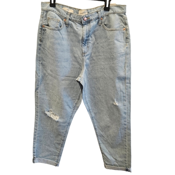 Universal Thread Denim Boyfriend Distressed Jeans Cotton NEW - Picture 2 of 6